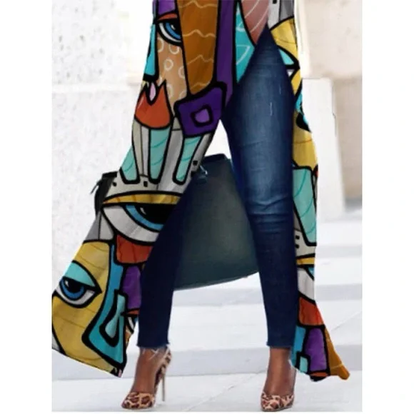 HOST PICK! Abstract Art Print Women's Top - Picture 2 of 3